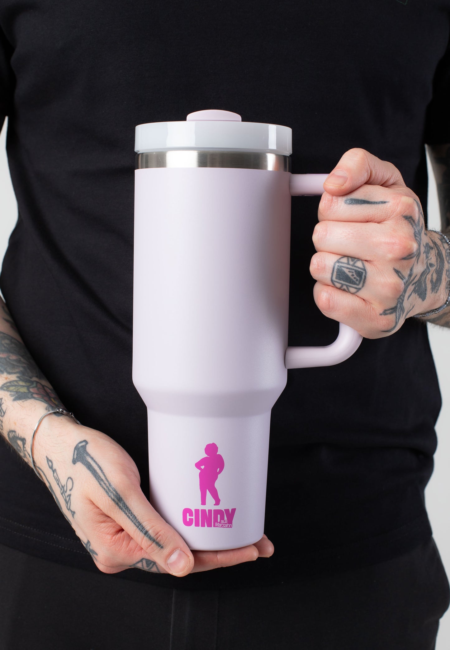 Cindy aus Marzahn - Silhouette - Thermobecher | Neutral-Image